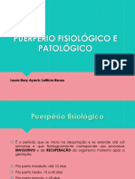 Laura Puerpério Fisiológico e Patológico