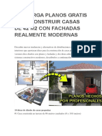 Descarga Planos Gratis para Construir Casas de 42 m2 Con Fachadas Realmente Modernas