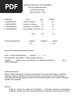 Modulo Control de Caracteristicas