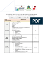 Lista de Chequeo Plan de Mejora - EFCCE (CEED-InTEC)