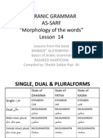 Sarf Lesson 14