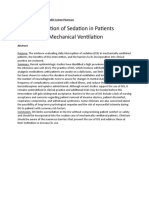 Daily Interruption of Sedation in Patients Treated With Mechanical Ventilation