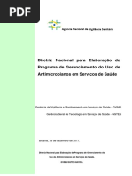 Diretriz Nacional para Elaboração de Programa de Gerenciamento Do Uso de Antimicrobianos em Serviços de Saúde