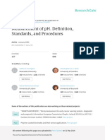 Measurement of PH Definition Standards and Procedures