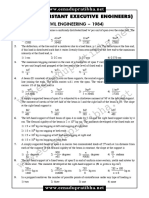 A.E.E'S (Assistant Executive Engineers) : (Civil Engineering - 1984)