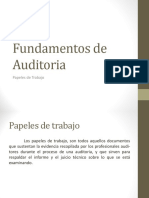 Fundamentos de Auditoria - Hojas de Trabajo