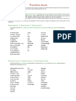 Transition Words & Phrases