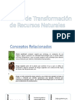 Técnicas de Transformación de Recursos Naturales.