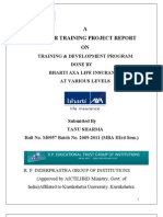 Training and Development in BHARTI AXA Life Insurance