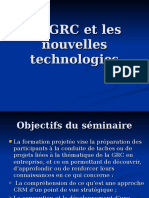 La GRC Et Les Nouvelles Technologies