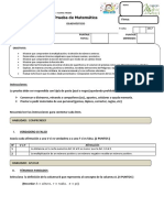 Prueba Diagnóstico Primero Medio