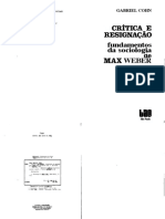 Gabriel Cohn. Crítica e Resignação.