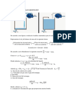 Análisis Matemático para El Control de Nivel