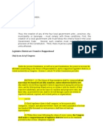 Legislative Department Structure Case Notes