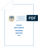 Programa Analitico Medio Ambiente PDF