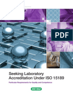 Seeking Laboratory Accreditation Under ISO 15189: Particular Requirements For Quality and Competence