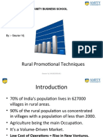 Rural Market Promotions