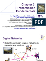 Digital Transmission Fundamentals: 3.1 Digital Representation of Information 3.2 Why Digital Communications?