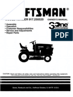 Craftsman MODEL NUMBER 917.250520 Owners Manual