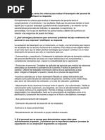 Cuáles Creen Que Serían Los Criterios para Evaluar El Desempeño Del Personal de Sus Empresa1