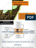 Plant Defense and Secondary Metabolism