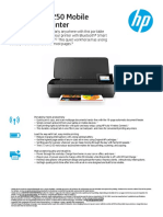 HP Officejet 250 Mobile All-In-One Printer: Wireless, Print, Copy and Scan