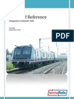 Terms of Reference For Bengaluru Commuter Rail