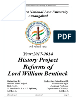 History Project On William Bentinck