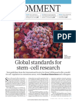 Comment: Global Standards For Stem-Cell Research