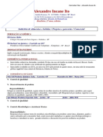 Alexandre Incane Ito - Curriculum Vitae