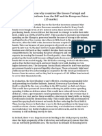 Assess The Reasons Why Countries Like Greece Portugal and Ireland Required Bailouts From The IMF and The European Union