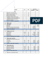 I.D. NO. Description QTY Unit Unit Cost Material Labor I