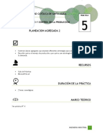 Práctica N°5 - Planeación Agregada 2