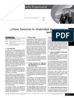 Como Funciona La Titularidad de Acciones y Participaciones PDF