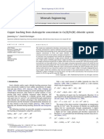 Copper Leaching From Chalcopyrite Concentrate in Cu (II) - Fe (III) Chloride System