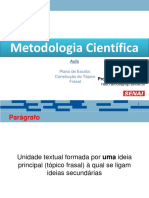 MTC - Plano de Escrita - Topico Frasal