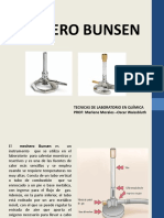 Mechero Bunsen: Tecnicas de Laboratorio en Química PROF: Marlene Morales - Oscar Waissbluth