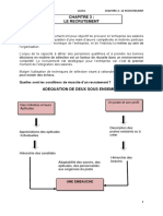 Chapitre 4 Le Recrutement Modifie