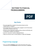 Pascal Intro