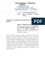 Observo Escrito de Apelacion