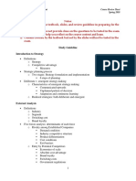 MM4311 Course Review Sheet - 2018