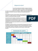 4 Diagramas Gantt, Procesos, Flujo, Hombre Maquina