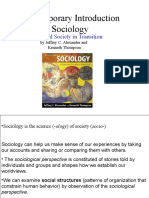 A Contemporary Introduction To Sociology: Culture and Society in Transition