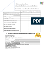 Complemento Agente Da Passiva Predicativo Do Sujeito e Modificador