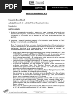 Enunciado Producto Académico N°3 Economía I