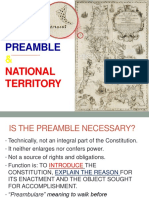 Preamble & National Territory