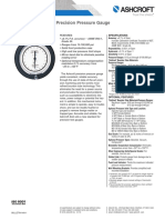 Datasheet A4a Precision Pressure Gauge