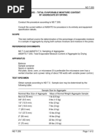 t255-Nd T 255 - Total Evaporable Moisture Content of Aggregate by Drying