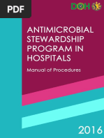 Antimicrobial Stewardship Manual of Procedures For Hospitals 2016 v2