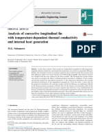 Analysis of Convective Longitudinal Fin With Temperature-Dependent Thermal Conductivity and Internal Heat Generation